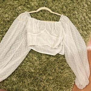 White Dotted Top Size XS/2